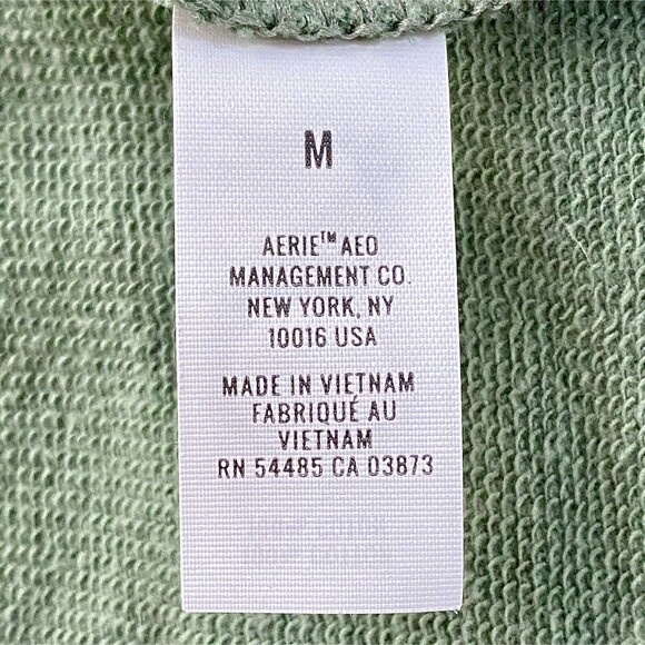 Women’s Soft Green Pullover Sweatshirt with Crewneck, Size: M - Picture 8 of 11